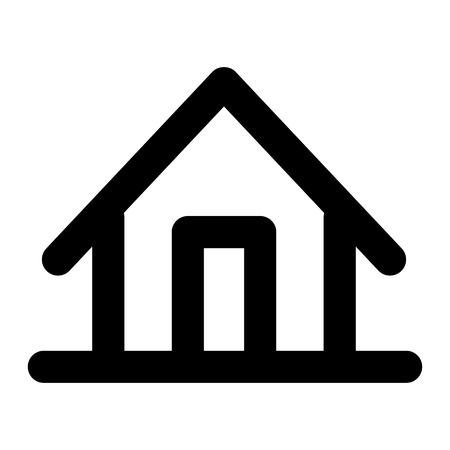 House icon. Outline house icon for web design isolated on white backgroundの写真素材