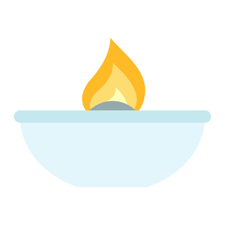 Lab burner icon. Flat illustration of lab burner icon for web designの写真素材