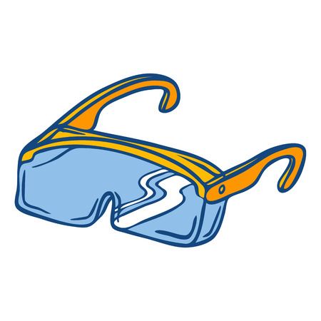 Protect glasses icon. Hand drawn illustration of protect glasses icon for web designの写真素材