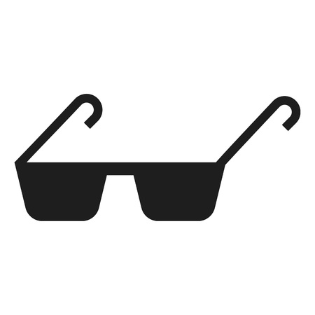 Polycarbonate glasses icon. Simple illustration of polycarbonate glasses icon for web design isolated on white backgroundの写真素材