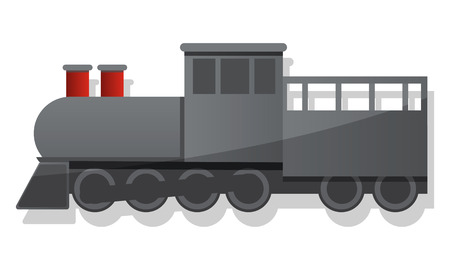 Black locomotive icon. Cartoon of black locomotive icon for web design isolated on white backgroundの写真素材