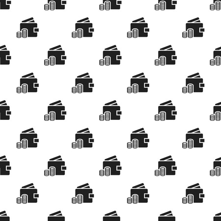 Wallet money pattern seamless repeat background for any web designの写真素材