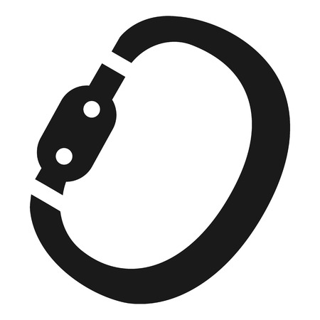 Climb protection tool icon. Simple illustration of climb protection tool vector icon for web design isolated on white backgroundのイラスト素材