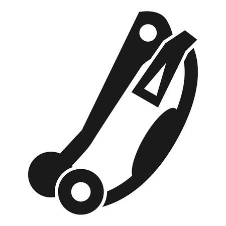 Climb mountain tool icon. Simple illustration of climb mountain tool vector icon for web design isolated on white backgroundのイラスト素材