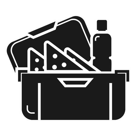 Big lunchbox icon. Simple illustration of big lunchbox vector icon for web design isolated on white backgroundのイラスト素材