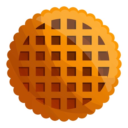 Net biscuit icon. Cartoon of net biscuit vector icon for web design isolated on white backgroundのイラスト素材