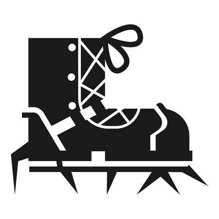 Climb spike boot icon. Simple illustration of climb spike boot vector icon for web design isolated on white backgroundのイラスト素材