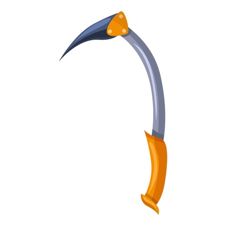 Ice hiking axe icon. Cartoon of ice hiking axe vector icon for web design isolated on white backgroundのイラスト素材