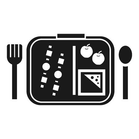 Time to lunch icon. Simple illustration of time to lunch vector icon for web design isolated on white backgroundの写真素材