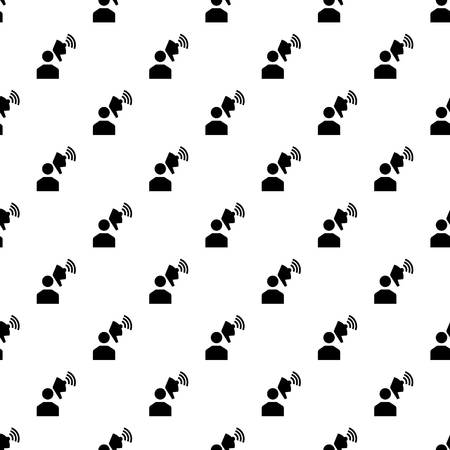 Man megaphone pattern seamless vector repeat for any web designのイラスト素材