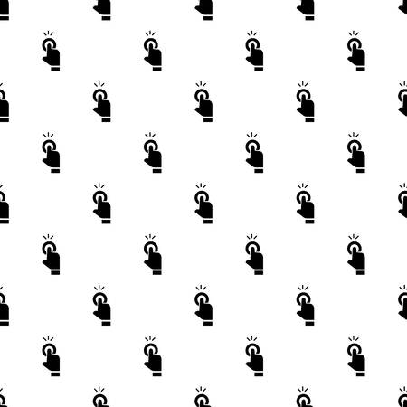 Finger touch cursor pattern seamless vector repeat for any web designのイラスト素材