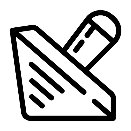 Wood dreidel icon. Outline wood dreidel icon for web design isolated on white backgroundの写真素材