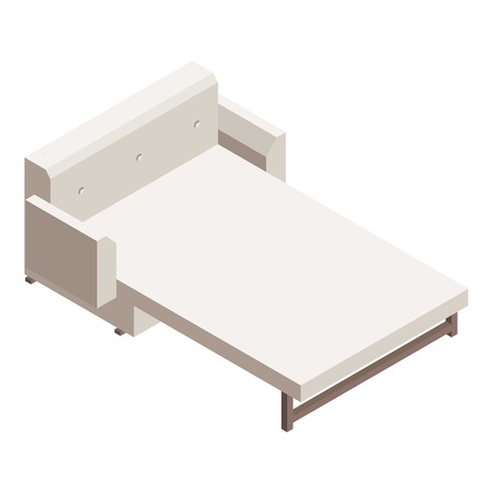 Divan sofa icon. Isometric of divan sofa vector icon for web design isolated on white backgroundのイラスト素材
