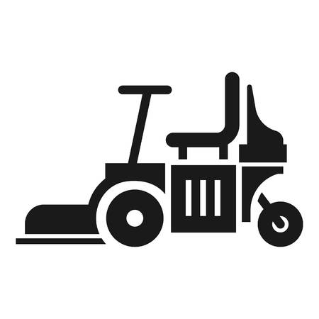 Chair lawn mower icon. Simple illustration of chair lawn mower vector icon for web design isolated on white backgroundのイラスト素材