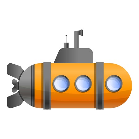 Periscope submarine icon. Cartoon of periscope submarine vector icon for web design isolated on white backgroundのイラスト素材