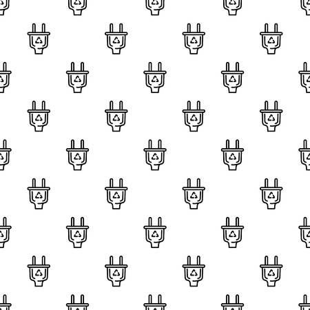 Eco saving plug pattern seamless vector repeat for any web designのイラスト素材