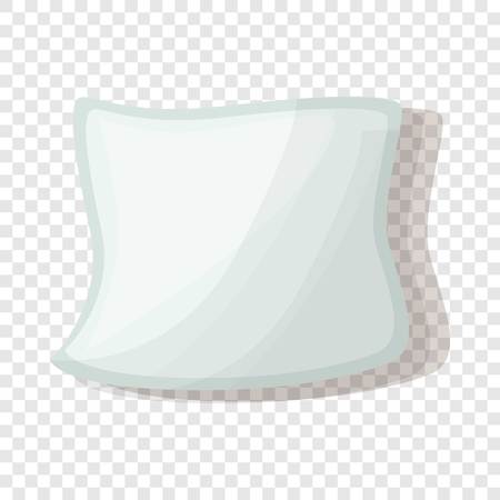 White pillow icon. Cartoon of white pillow vector icon for web designのイラスト素材