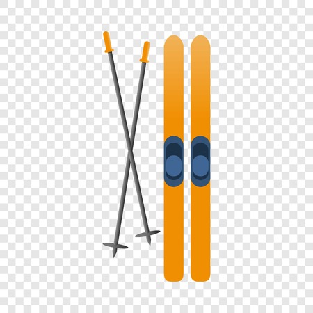 Ski equipment icon. Cartoon of ski equipment vector icon for web designのイラスト素材