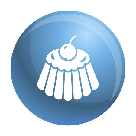 Cherry candy icon. Simple illustration of cherry candy icon for web design isolated on white backgroundの写真素材