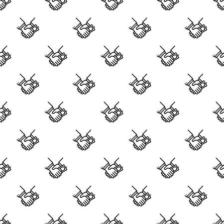 Hand money bribery pattern seamless repeat background for any web designの写真素材