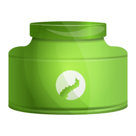 Aloe vera face cream icon. Cartoon of aloe vera face cream vector icon for web design isolated on white backgroundのイラスト素材