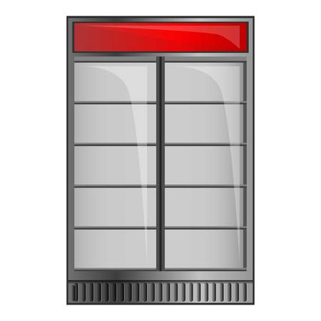 Drink fridge icon. Cartoon of drink fridge vector icon for web design isolated on white backgroundのイラスト素材