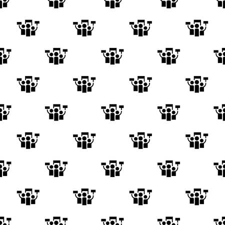 Protest pattern seamless vector repeat for any web designのイラスト素材