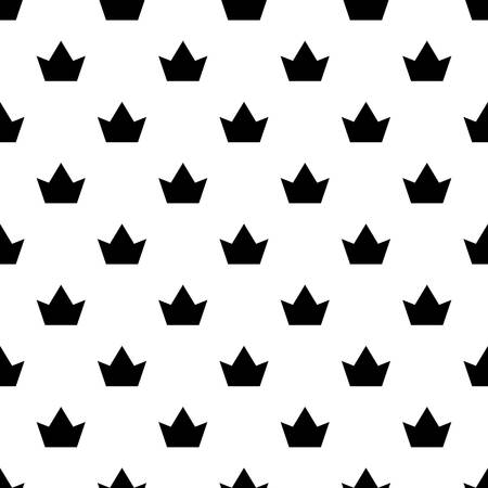 Crown pattern seamless vector repeat for any web designのイラスト素材