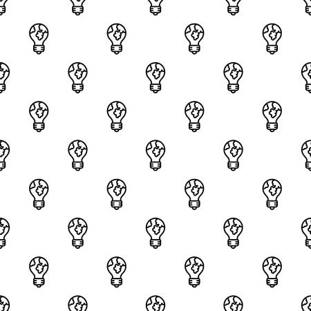 Global bulb pattern seamless vector repeat for any web designのイラスト素材