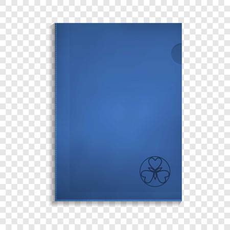 Paper folder icon. Realistic illustration of paper folder vector icon for web designのイラスト素材