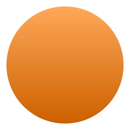 Orange icon. Isometric of orange vector icon for web design isolated on white backgroundのイラスト素材