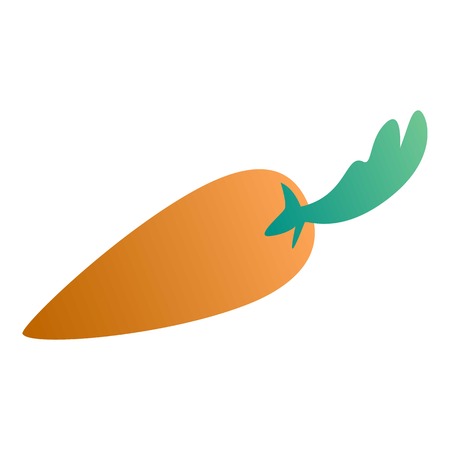 Carrot icon. Isometric of carrot vector icon for web design isolated on white backgroundのイラスト素材