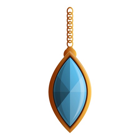 Jewelry pendant icon. Cartoon of jewelry pendant vector icon for web design isolated on white backgroundのイラスト素材