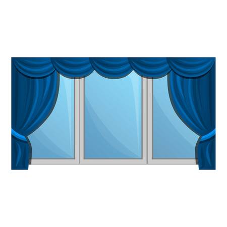 Windows blind icon. Cartoon of windows blind vector icon for web design isolated on white backgroundのイラスト素材