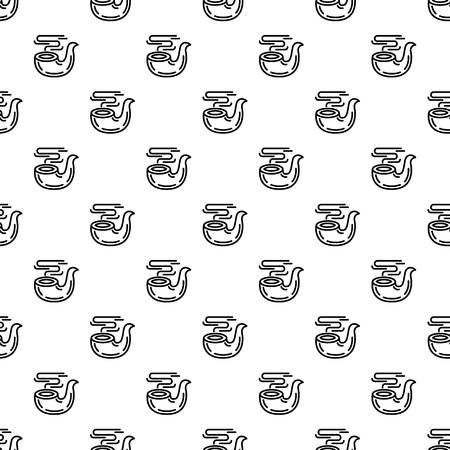 Smoking pipe pattern seamless vector repeat for any web designのイラスト素材