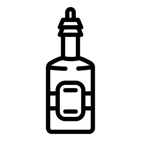 Apple vinegar icon. Outline apple vinegar vector icon for web design isolated on white backgroundのイラスト素材