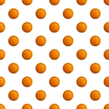 Tasty round biscuit pattern seamless vector repeat for any web designのイラスト素材