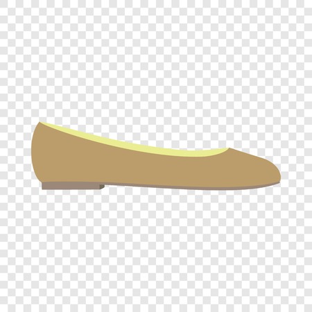 Ballet shoe icon. Flat illustration of ballet shoe vector icon for web designのイラスト素材