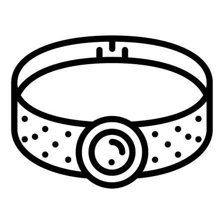 Gemstone necklace icon. Outline gemstone necklace vector icon for web design isolated on white backgroundのイラスト素材
