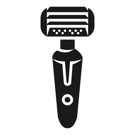 Battery powered shaver icon. Simple illustration of battery powered shaver vector icon for web design isolated on white backgroundのイラスト素材