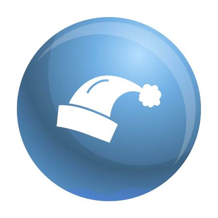 Santa hat icon. Simple illustration of santa hat vector icon for web design isolated on white backgroundのイラスト素材