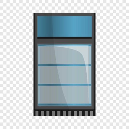 Supermarket fridge icon. Cartoon of supermarket fridge vector icon for web design for web designのイラスト素材