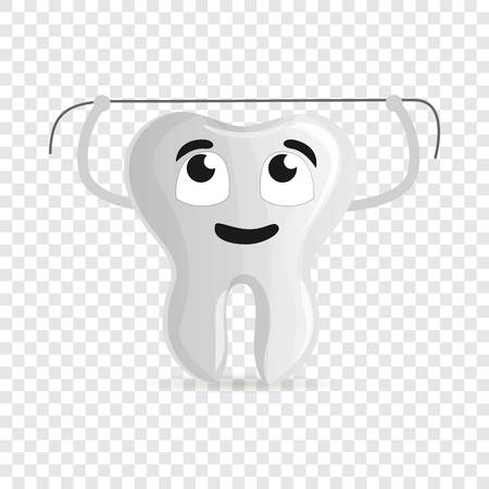 Dental floss icon. Cartoon of dental floss vector icon for web design for web designのイラスト素材