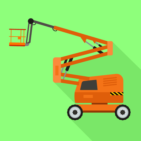 Lift machine icon. Flat illustration of lift machine vector icon for web designのイラスト素材