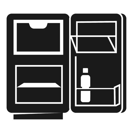 Home fridge icon. Simple illustration of home fridge vector icon for web design isolated on white backgroundのイラスト素材