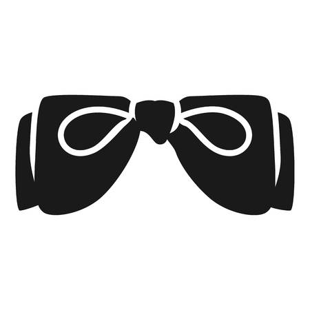 Wear bow tie icon. Simple illustration of wear bow tie vector icon for web design isolated on white backgroundのイラスト素材