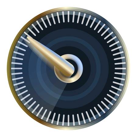 Modern speedometer icon. Cartoon of modern speedometer vector icon for web design isolated on white...