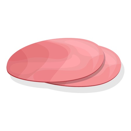 Burger sausage icon. Cartoon of burger sausage vector icon for web design isolated on white backgroundのイラスト素材