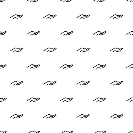 Care hand pattern seamless repeat for any web designの写真素材