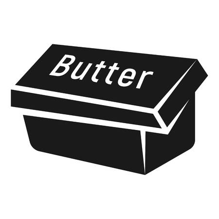 Box butter icon. Simple illustration of box butter vector icon for web design isolated on white backgroundのイラスト素材